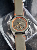 Hugo Boss Men’s Quartz Olive Green Leather Strap Olive Green Dial 45mm Watch 1514018