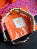 Tory Burch TBW1077 Eleanor Gold Stainless Steel Bracelet Watch Pink Dial