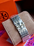 Tory Burch TBW1077 Eleanor Gold Stainless Steel Bracelet Watch Pink Dial