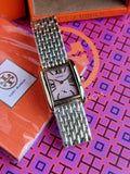 Tory Burch TBW1077 Eleanor Gold Stainless Steel Bracelet Watch Pink Dial