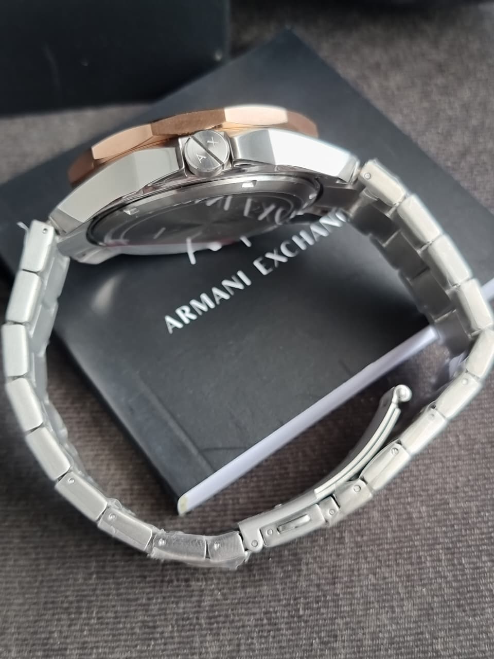 A|X Armani Exchange Dive-Inspired Sports Watch for Men with Stainless Steel