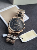Michael Kors Men’s Quartz Rose Gold Stainless Steel Black Dial 41mm Watch MK9119