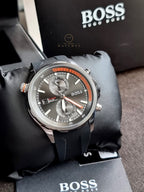 Hugo Boss Globetrotter Analog Gray Dial Men's Watch-1513931