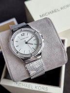 Michael Kors Women’s Quartz Silver Stainless Steel Silver Dial 37mm Watch MK7337