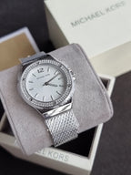 Michael Kors Women’s Quartz Silver Stainless Steel Silver Dial 37mm Watch MK7337