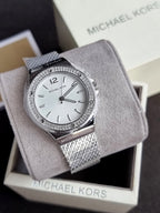 Michael Kors Women’s Quartz Silver Stainless Steel Silver Dial 37mm Watch MK7337