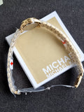 Michael Kors Lexington Three-Hand Gold-Tone Stainless Steel Watch MK4862