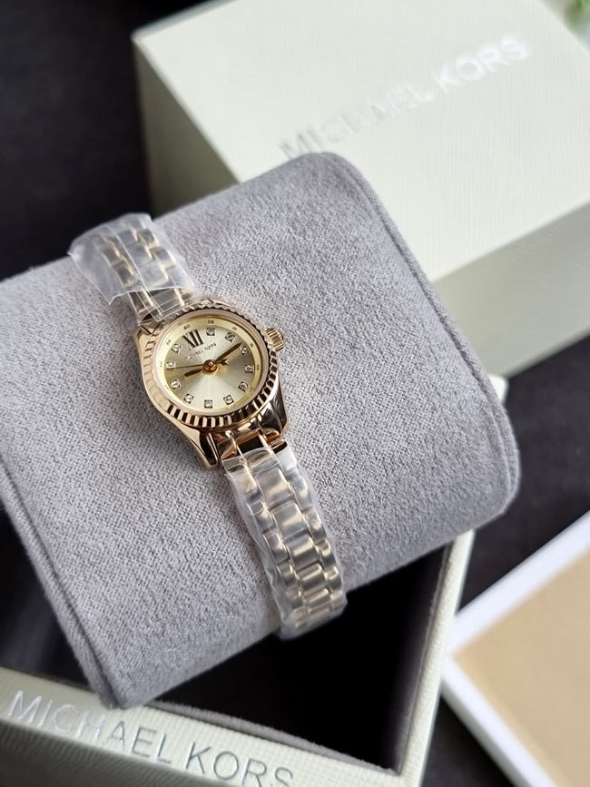 Michael Kors Lexington Three-Hand Gold-Tone Stainless Steel Watch MK4862 Main Image