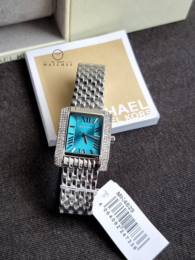 Michael Kors Emery Women's Watch, Rectangular Stainless Steel Watch for Women with Steel mk4829 Main Image