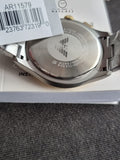Emporio Armani Paolo Two-tone Stainless Steel Blue Dial Chronograph Quartz Watch for Gents - AR11579