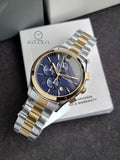 Emporio Armani Paolo Two-tone Stainless Steel Blue Dial Chronograph Quartz Watch for Gents - AR11579