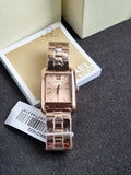Michael Kors Women’s Quartz Rose Gold Stainless Steel Rose Gold Dial 27mm Watch MKO1032