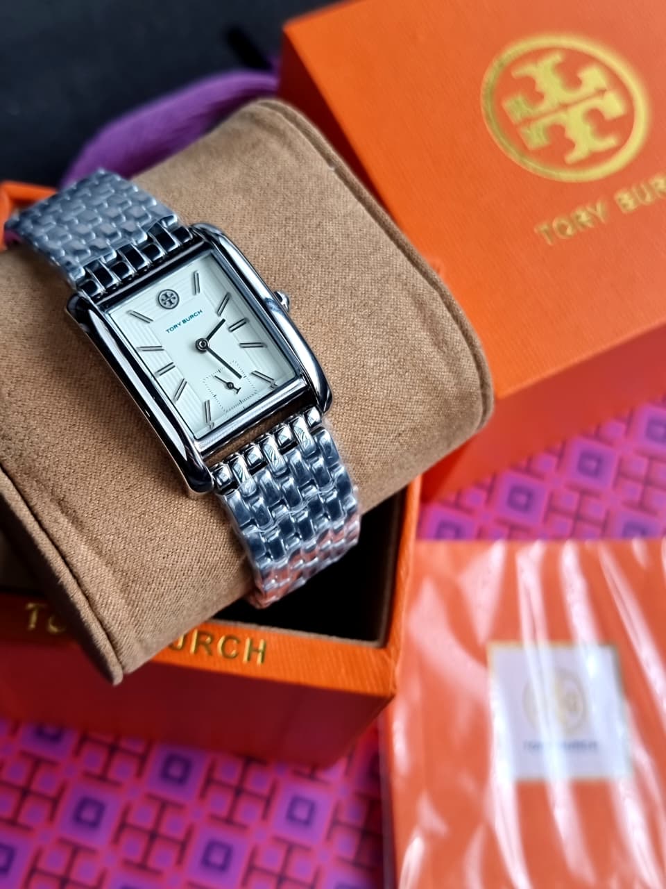 Tory Burch Women's Eleanor Stainless Steel Bracelet Watch Tbw1069