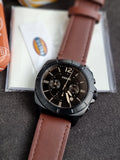 Fossil Privateer Chronograph Brown Leather Watch - BQ2820