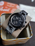 FOSSIL BQ2875 Autocross Quartz Multifunction Analog Wrist Watch for Men, 42 mm Case Diameter, Black