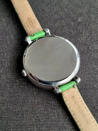 Fossil es3303 Ladies Watch Green Leather Strap Quartz Watch (BACK PLAIN ) Without BOX