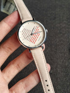 Fossil Jacqueline ES4153 Women's Beige Leather Analog Dial Quartz Watch (PLAIN BACK)Without Box