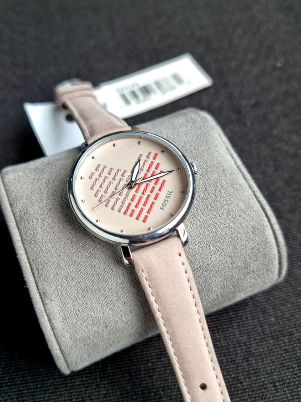 Fossil Jacqueline ES4153 Women's Beige Leather Analog Dial Quartz Watch (PLAIN BACK)Without Box
