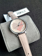 Fossil Jacqueline ES4153 Women's Beige Leather Analog Dial Quartz Watch (PLAIN BACK)Without Box