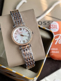 FOSSIL  Carlie Mini Mother of Pearl Dial Two-tone Ladies Watch ES4649