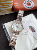 FOSSIL  Carlie Mini Mother of Pearl Dial Two-tone Ladies Watch ES4649