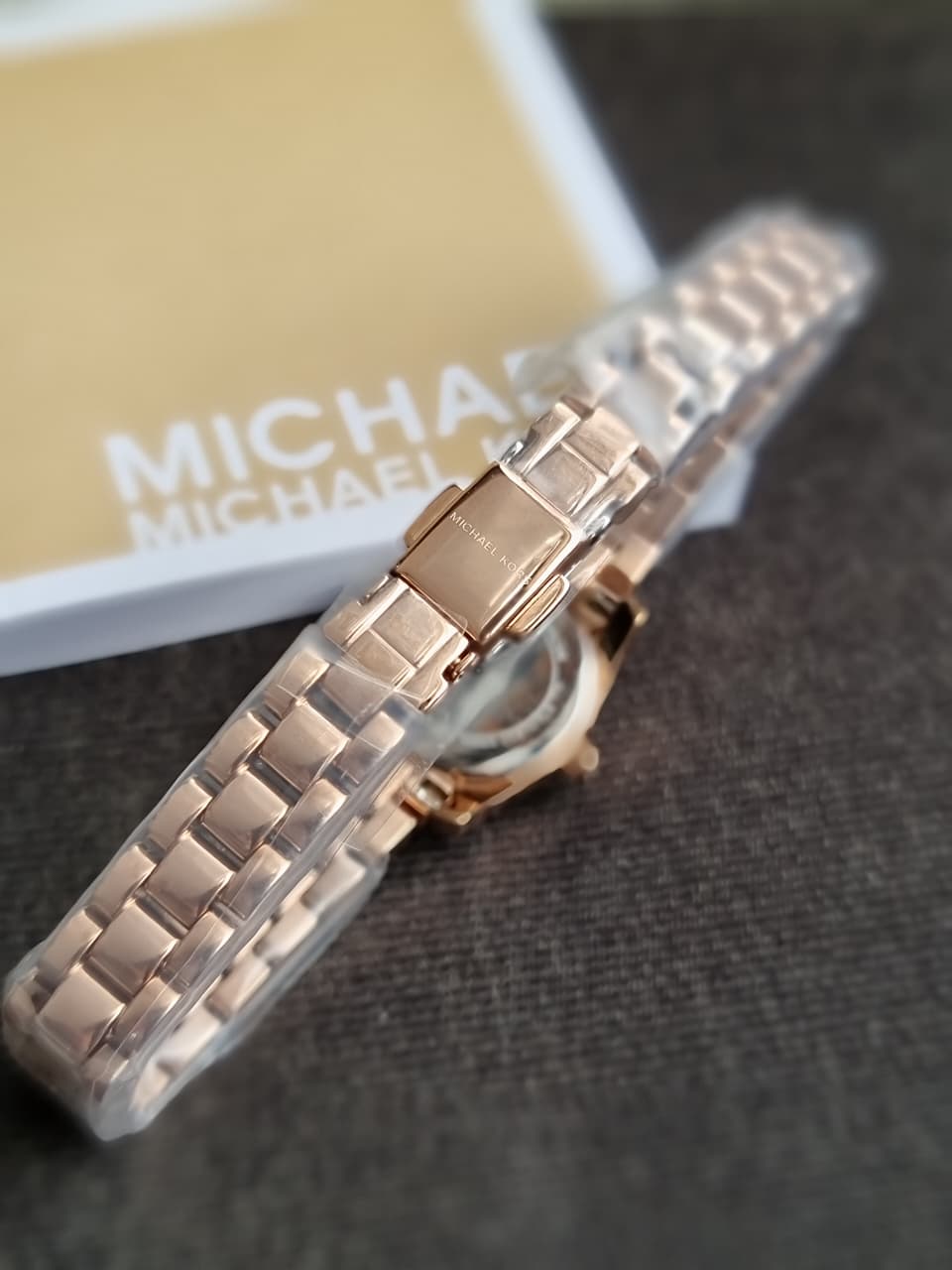 Michael Kors Lexington Three-Hand Rose Gold-Tone Stainless Steel Watch mk4863