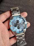 Diesel Spiked Men's Watch, Chronograph Watch with Stainless Steel Bracelet