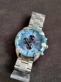 Diesel Spiked Men's Watch, Chronograph Watch with Stainless Steel Bracelet
