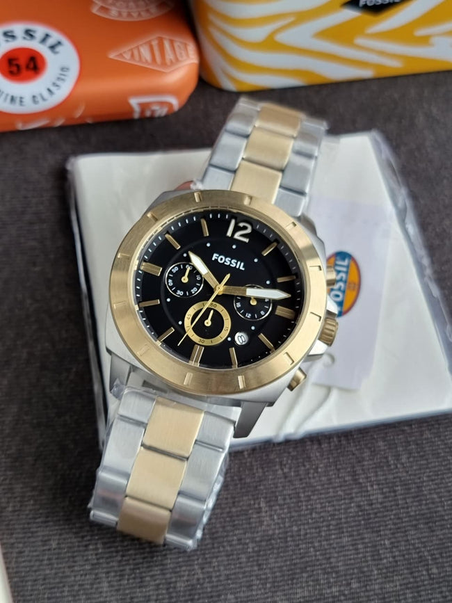 Fossil Privateer Chronograph Two-Tone Stainless Steel Watch - BQ2815 Hover Image
