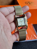 Tory Burch Phipps Gold Stainless Steel Mesh Women's Watch TBW7250