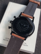 EMPORIO ARMANI Black Dial Black Stainless Steel Chronograph Watch For Gents - AR1934
