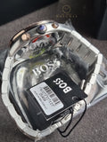 Hugo Boss Centre Court Two-tone Stainless Steel Blue Dial Chronograph Quartz Watch for Gents - 1514026