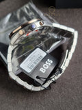 Hugo Boss Centre Court Two-tone Stainless Steel Blue Dial Chronograph Quartz Watch for Gents - 1514026