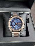 Hugo Boss Centre Court Two-tone Stainless Steel Blue Dial Chronograph Quartz Watch for Gents - 1514026
