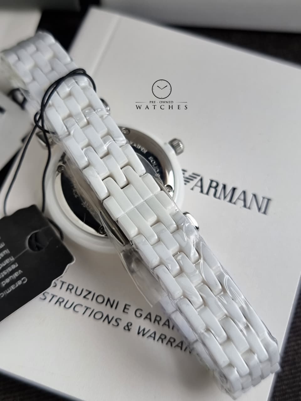 Emporio Armani Women’s Quartz Stainless Steel Mother of Pearl 30mm Watch AR1485