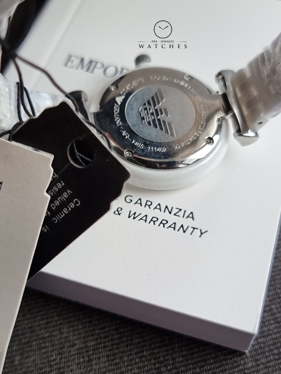 Emporio Armani Women’s Quartz Stainless Steel Mother of Pearl 30mm Watch AR1485