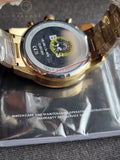 HUGO BOSS Allure Gold Stainless Steel Green Dial Chronograph Quartz Watch for Gents - 1513923
