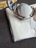 Fossil Bq3885 Ladies Watch Silver Casing White Dial Quartz Watch
