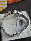 Fossil Bq3885 Ladies Watch Silver Casing White Dial Quartz Watch
