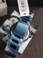 Guess Men’s Quartz Blue Stainless Steel Blue Dial 44mm Watch GW0454G4