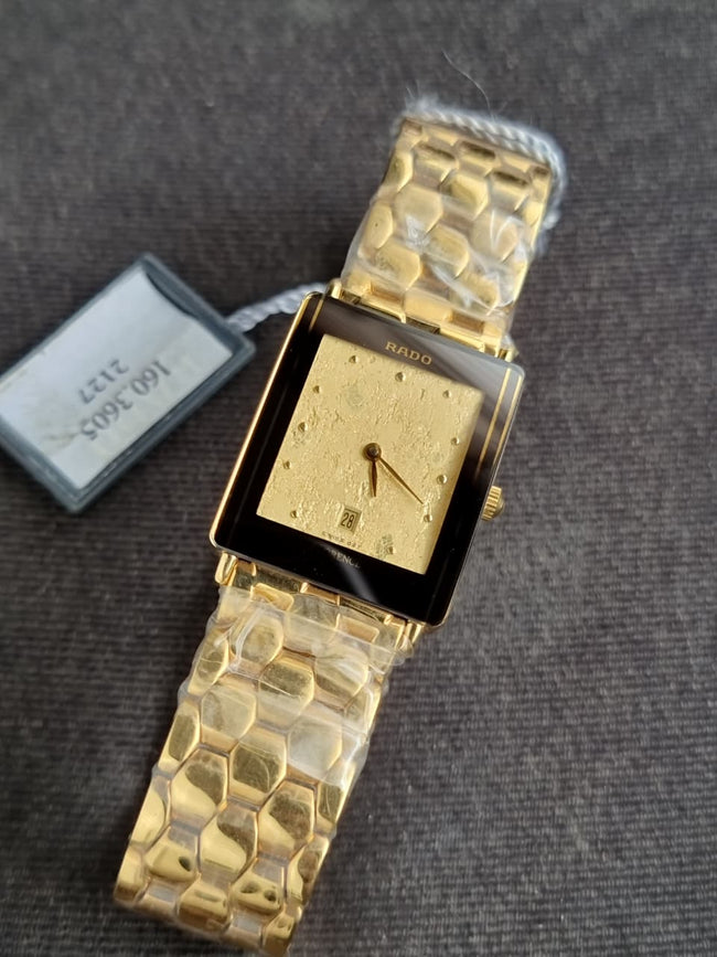 Rado Florence 160.3605 Gents Watch Golden Casing Golden Chain Hover Image