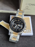 Michael Kors Men’s Quartz Two-tone Stainless Steel Black Dial 44mm Watch MK8901