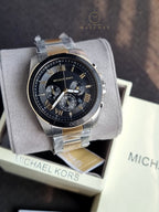 Michael Kors Men’s Quartz Two-tone Stainless Steel Black Dial 44mm Watch MK8901