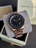 MICHAEL KORS NOLAN MK9098 Stainless Steel Gold Rose Black