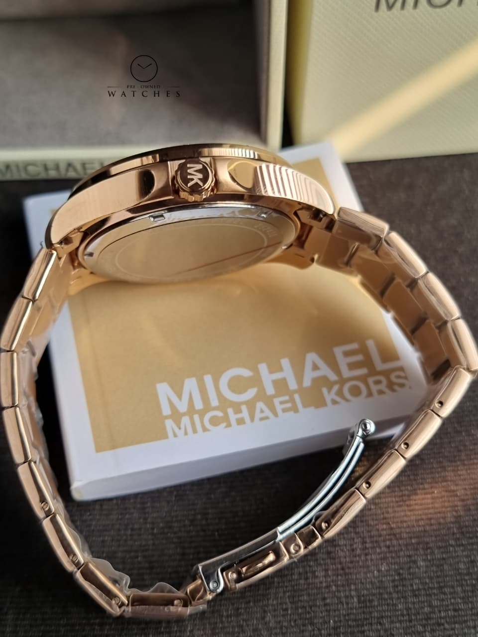 MICHAEL KORS NOLAN MK9098 Stainless Steel Gold Rose Black