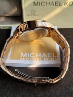 MICHAEL KORS NOLAN MK9098 Stainless Steel Gold Rose Black