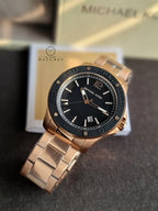 MICHAEL KORS NOLAN MK9098 Stainless Steel Gold Rose Black