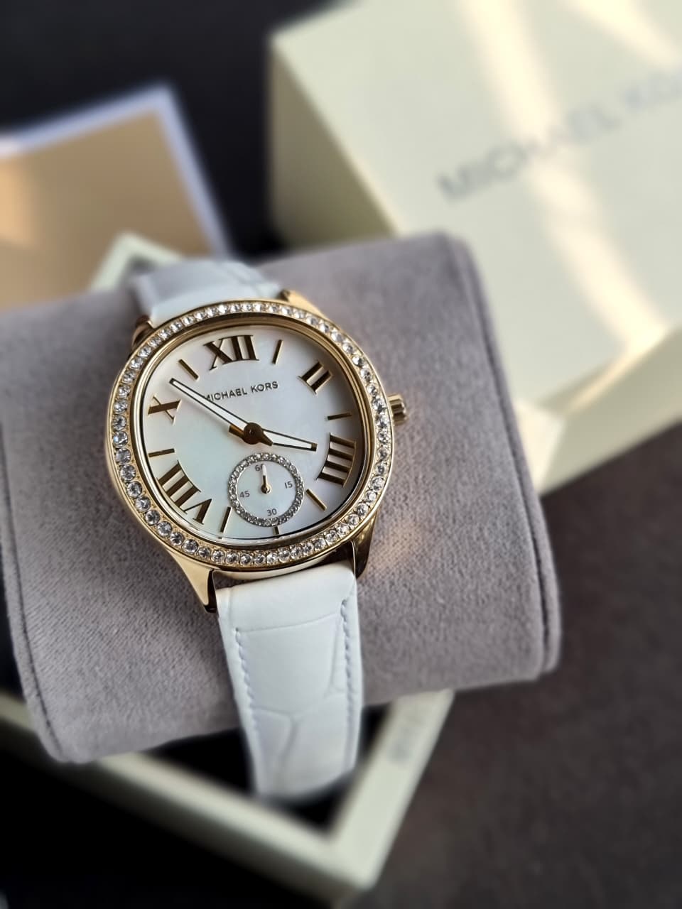 Michael Kors Sage Watch for Women, Quartz Three Hand Movement with Stainless Steel MK4818