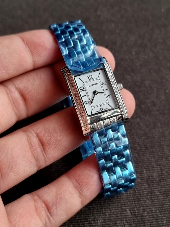 Lanvin Swiss Made Silver Chain Quartz Watch Hover Image