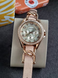 FOSSIL  Riley Multi-Function Sand Dial Bone Leather Ladies Watch Item No. ES3466